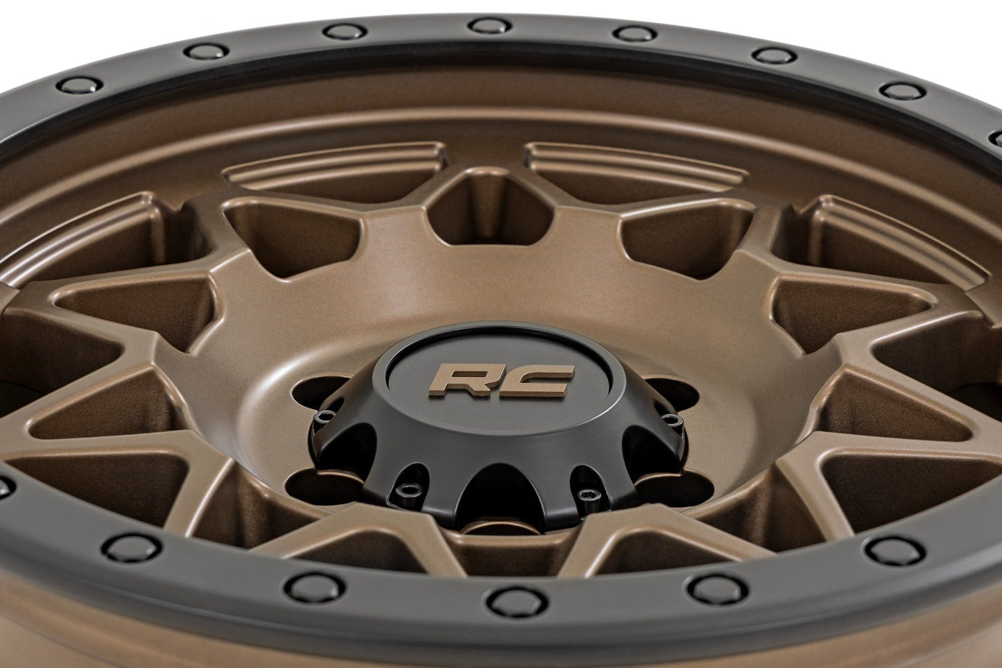 Rough Country 78 Series Wheel | Simulated Beadlock | Bronze/Black | 18x9 | 6x5.5 | +0mm
