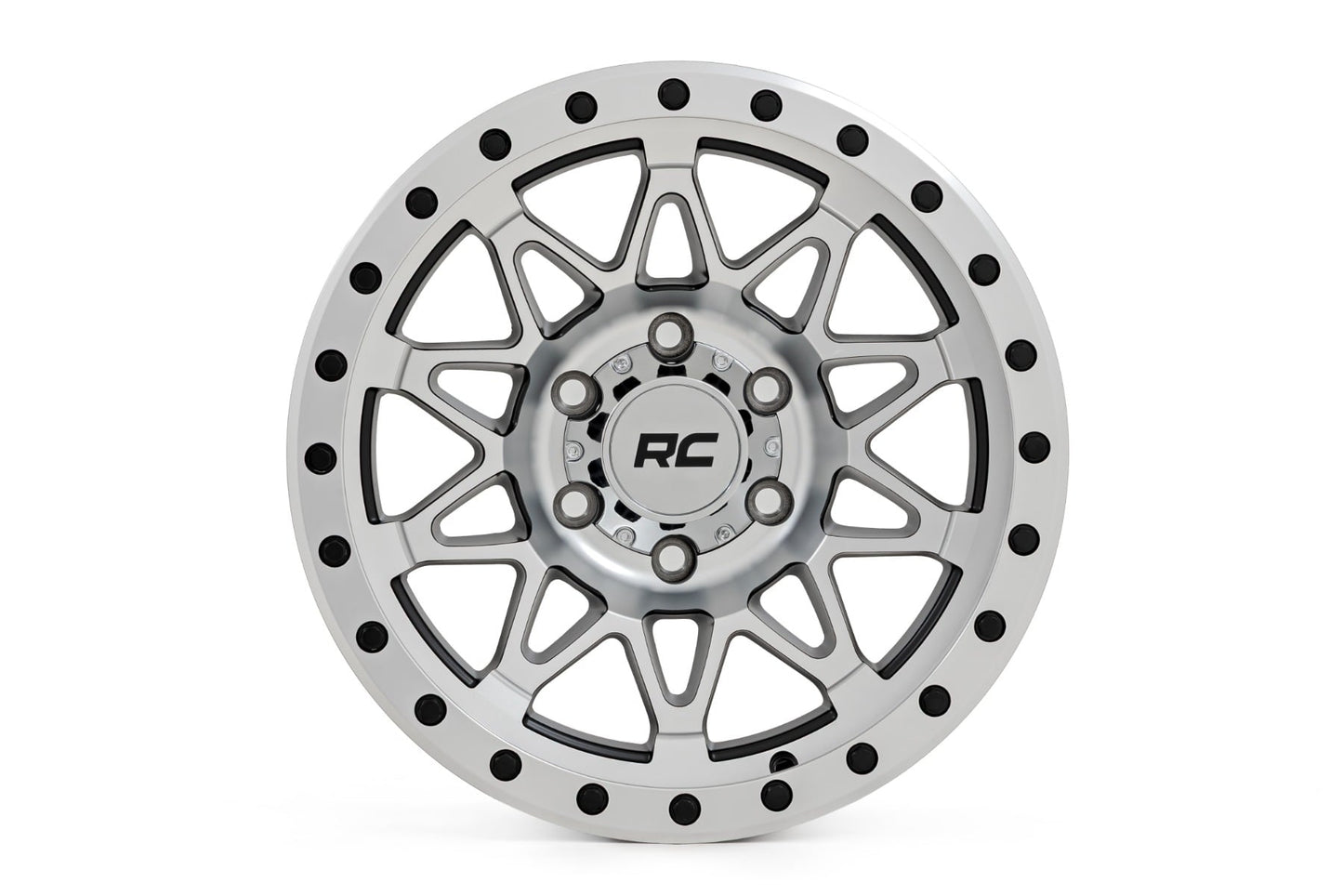 Rough Country 78 Series Wheel | Simulated Beadlock | Full Machine | 18x9 | 6x5.5 | +0mm
