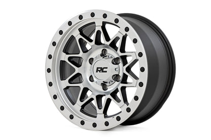 Rough Country 78 Series Wheel | Simulated Beadlock | Full Machine | 17x8.5 | 5x5 | +0mm