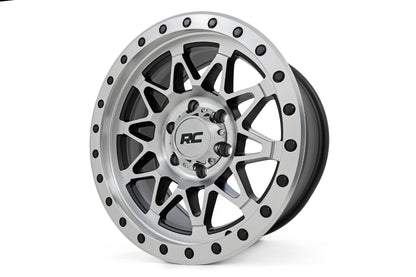 Rough Country 78 Series Wheel | Simulated Beadlock | Full Machine | 17x8.5 | 5x5 | +0mm