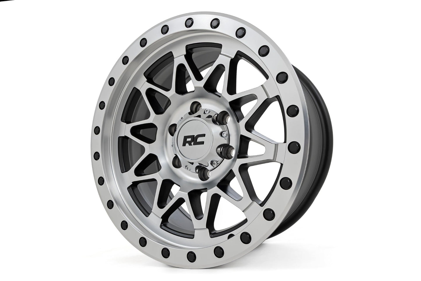 Rough Country 78 Series Wheel | Simulated Beadlock | Full Machine | 18x9 | 8x180 | 0mm