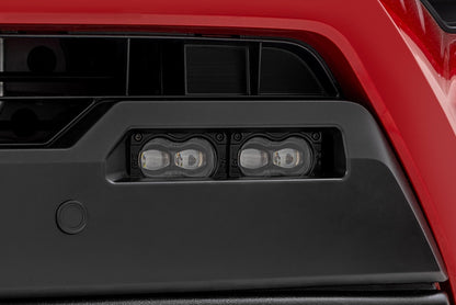 LED Fog Light Kit | 3x1.75 Inch Black Series Slim Aux | Yellow | Toyota Tacoma (2024-2026)