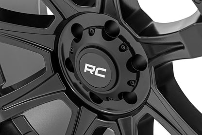 Rough Country 81 Series Wheel | One-Piece | Semi Gloss Black | 20x10 | 8x6.5 | -19mm