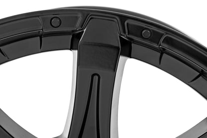 Rough Country 81 Series Wheel | One-Piece | Semi Gloss Black | 20x9 | 5x150 | +18