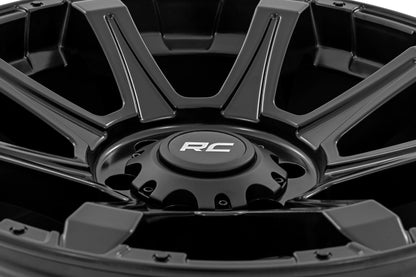 Rough Country 81 Series Wheel | One-Piece | Semi Gloss Black | 20x9 | 5x150 | +18