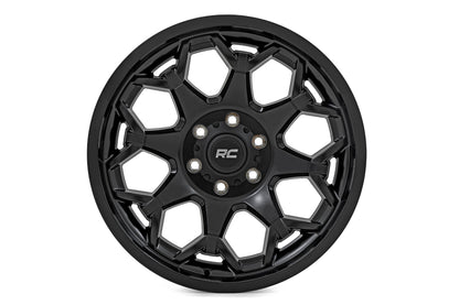 Rough Country 80 Series Wheel | One-Piece | Semi Gloss Black | 20x9 | 8x6.5 | 0mm