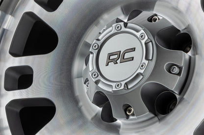 Rough Country 82 Series Wheel | One-Piece | Full Machined | 17x9 | 5x5 | -12mm