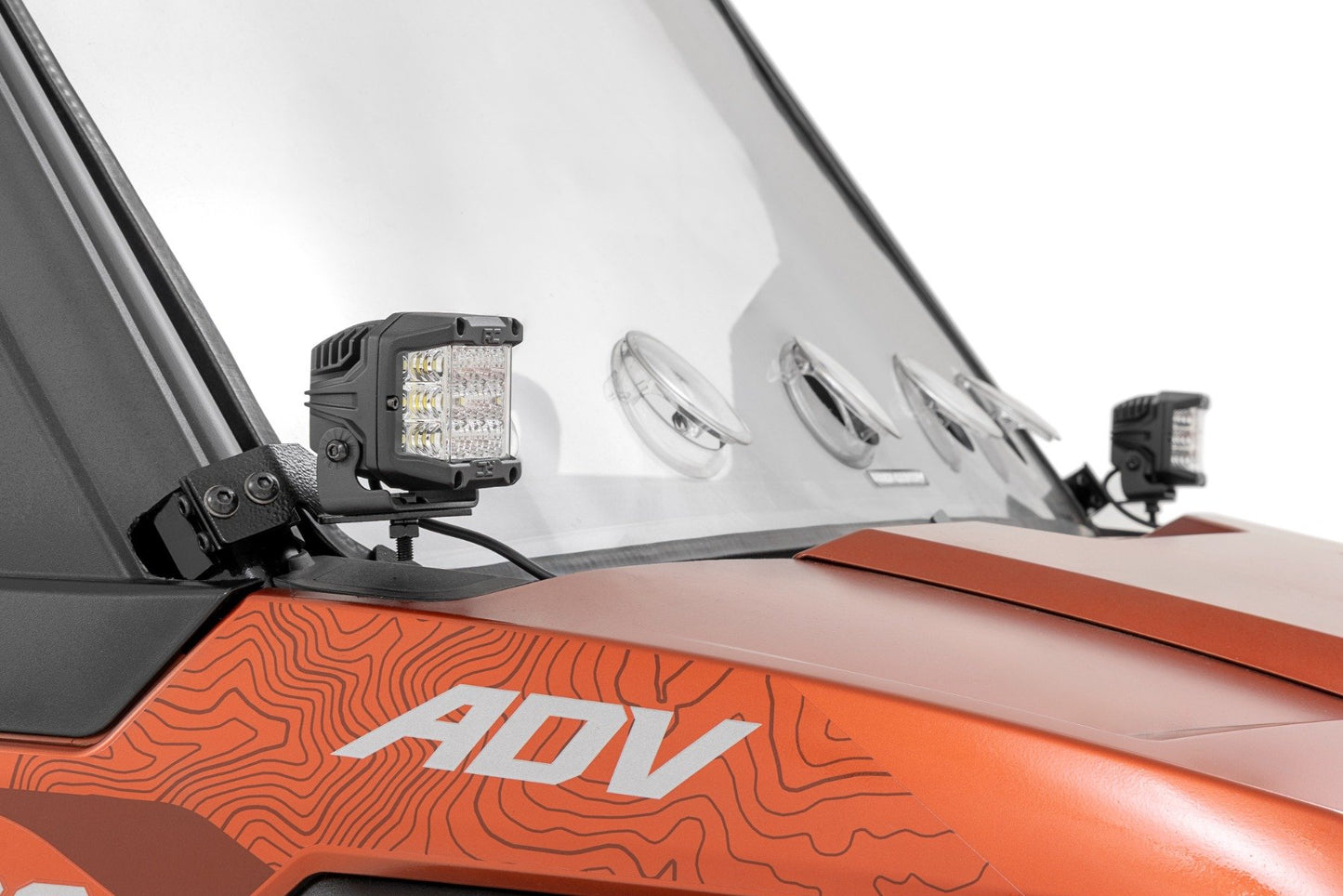 LED Light Kit | Front Mount | 2" Black Pair | Polaris XPEDITION ADV 5