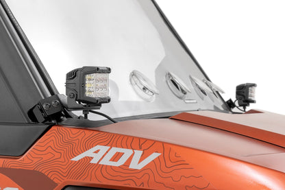 LED Light Kit | Front Mount | 2" Black Pair | Polaris XPEDITION ADV 5