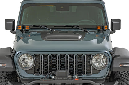 Hood Scoop | PBM Ocean Blue | Jeep Gladiator JT/Wrangler JL 4WD (2018-2025)