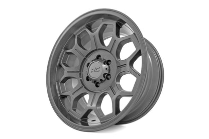 Rough Country 77 Series Wheel | One-Piece | Gunmetal Gray | 20x9 | 6x135 | -12mm