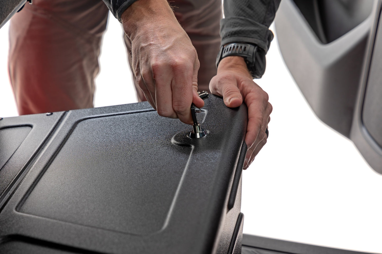 Under Seat Storage with Locking Lid | Crew Cab | Chevy/GMC 1500/2500HD/3500HD (19-24)