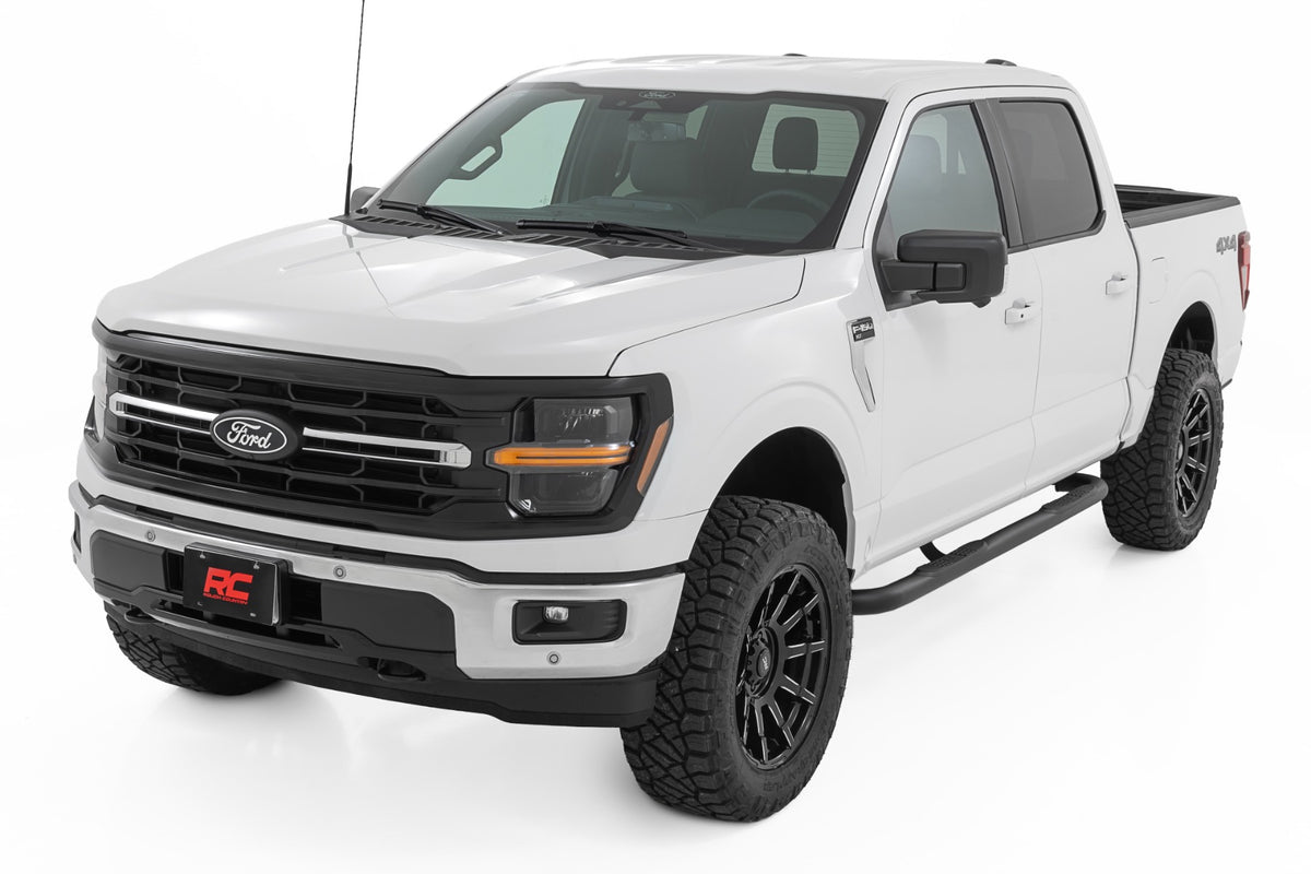 Nerf Steps | 3-Inch Tube | Crew Cab | Ford F-150/Lightning/F-250/F-350/Raptor (15-26)