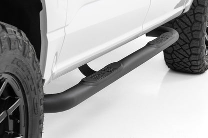 Nerf Steps | 3-Inch Tube | Crew Cab | Ford F-150/Lightning/F-250/F-350/Raptor (15-26)