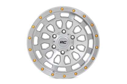 Rough Country 87 Series Wheel | Simulated Beadlock | Full Machine | 17x8.5 | 6x5.5 | +0mm