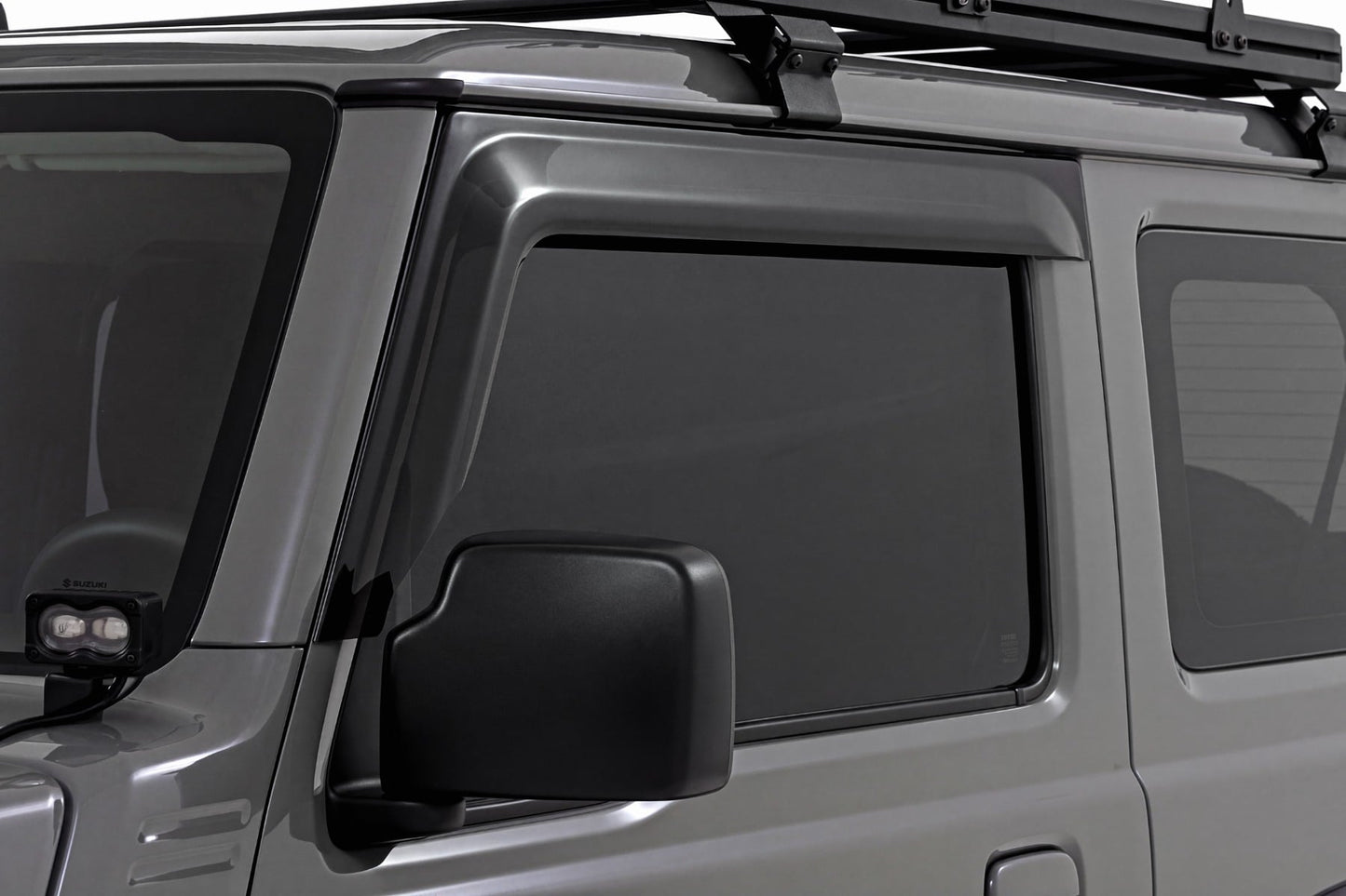 Impact Resistant Side Window Deflectors | Tape On Rain Guard | Suzuki Jimny 3 Door (2018-2026)