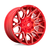 Fuel D771 CANDY RED MILLED 20x9 8x180 Wheels | Offset: 1 | Backspace: 5.04 | Bore: 124.2