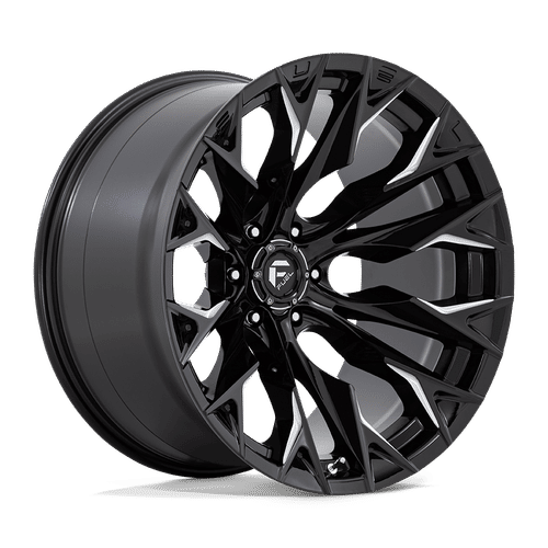 Fuel D803 GLOSS BLACK MILLED 22x12 6x135 Wheels | Offset: -44 | Backspace: 4.77 | Bore: 87.1