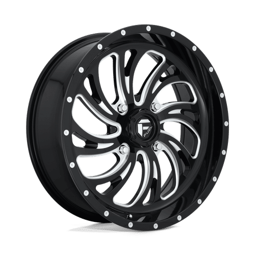 Fuel D641 GLOSS BLACK MILLED 22x7 4x156 Wheels | Offset: 13 | Backspace: 4.51 | Bore: 132