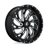 Fuel D641 GLOSS BLACK MILLED 22x7 4x156 Wheels | Offset: 13 | Backspace: 4.51 | Bore: 132