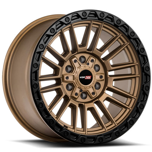 VORTEK VRT-604MBR Matte Bronze Black Bead Ring 18x9 5x127/5x139.7 Wheels | Offset: -12 | Backspace: nan | Bore: 78.1