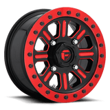 Fuel D911 GLOSS BLACK RED TINTED CLEAR 15x7 4x156 Wheels | Offset: 38 | Backspace: 5.5 | Bore: 132