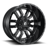 Fuel D596 SLEDGE MATTE BLACK GLOSS BLACK LIP 24x12 8x165.1 Wheels | Offset: -44 | Backspace: 8.23 | Bore: 125.1