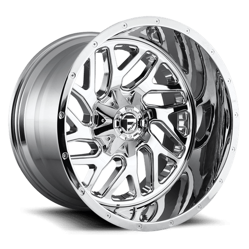 Fuel D609 TRITON CHROME PLATED 26x12 8x180 Wheels | Offset: -44 | Backspace: 8.23 | Bore: 124.2