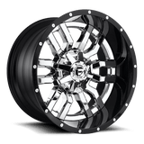 Fuel D270 SLEDGE CHROME PLATED GLOSS BLACK LIP 22x10 8x170 Wheels | Offset: -13 | Backspace: 6.01 | Bore: 125.1
