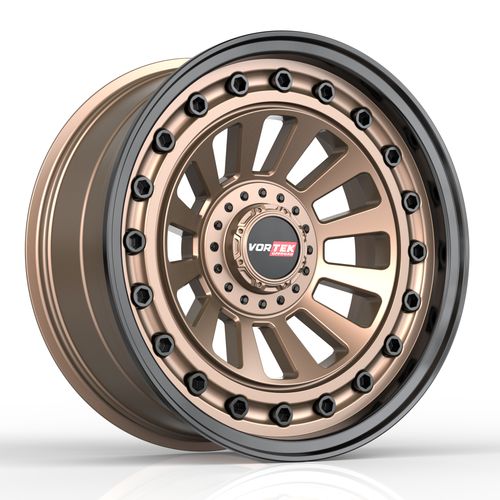 VORTEK VRD-702MBRB Matte Bronze Black Bolts / Lip 20x9.5 6x135/6x139.7 Wheels | Offset: 0 | Backspace: 5.25 | Bore: 106.1
