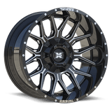TWISTED OFF-ROAD TW1 Gloss Black Milled 22x12 8x165.1/8x180 Wheels | Offset: -44 | Backspace: 4.75 | Bore: nan
