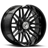 XF OFFROAD XF-240 Black Brushed Dark Tint 22x10 6x135/6x139.7 Wheels | Offset: -18 | Backspace: nan | Bore: 106.4