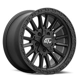 GT OFFROAD Chamber Matte Black Matte Black 17x9 6x135/6x139.7 Wheels | Offset: 12 | Backspace: 5.5 | Bore: 106.1
