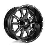Fuel D627 GLOSS BLACK MILLED 18x9 6x135/6x139.7 Wheels | Offset: -12 | Backspace: 4.53 | Bore: 106.1