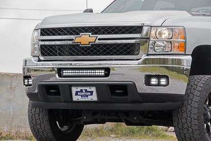 Chevrolet LED Fog Light Kit | Black Series w/ Amber DRL (11-14 Silverado HD)