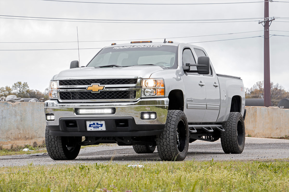 Chevrolet LED Fog Light Kit | Black Series w/ Amber DRL (11-14 Silverado HD)