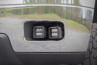 Chevrolet LED Fog Light Kit | Black Series w/ Amber DRL (11-14 Silverado HD)