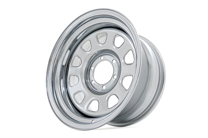 Steel Wheel | Chrome | 17x9 | 5x5 | 3.30 Bore | -12