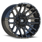 TWISTED OFF-ROAD TW3 Gloss Black Milled 22x10 8x165.1/8x180 Wheels | Offset: -18 | Backspace: 4.75 | Bore: nan