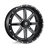 Fuel D538 MATTE BLACK MILLED 20x7 4x156 Wheels | Offset: 13 | Backspace: 4.51 | Bore: 132