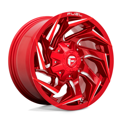 Fuel D754 CANDY RED MILLED 24x12 8x165.1 Wheels | Offset: -44 | Backspace: 4.77 | Bore: 125.1