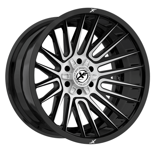 XF OFFROAD XF-234 Gloss Black Machined 22x12 8x165.1/8x170 Wheels | Offset: -44 | Backspace: nan | Bore: 125.2