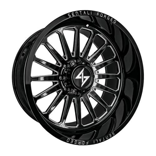 Sentali Forged SF-2 Gloss Black Milled 22x14 8x170 Wheels | Offset: -76 | Backspace: 4.5 | Bore: 125.2