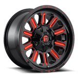 Fuel D621 HARDLINE GLOSS BLACK RED TINTED CLEAR 22x10 8x170 Wheels | Offset: -18 | Backspace: 6.21 | Bore: 125.1
