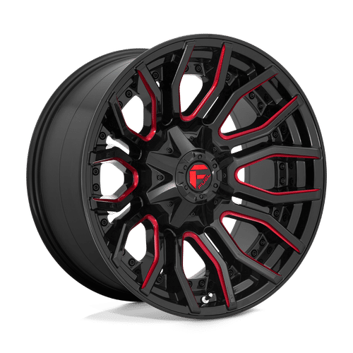 Fuel D712 GLOSS BLACK RED TINTED CLEAR 20x10 8x165.1 Wheels | Offset: -18 | Backspace: 4.79 | Bore: 125.1