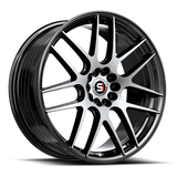 SPEC-1 RACING SP-65 Gloss Black Machined 17x8 5x108/5x114.3 Wheels | Offset: 42 | Backspace: nan | Bore: nan