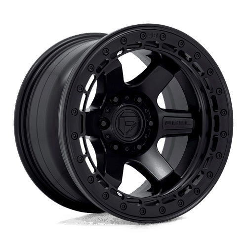 Fuel D122 MATTE BLACK WITH MATTE BLACK RING 17x9 6x135 Wheels | Offset: -15 | Backspace: 4.41 | Bore: 87.1