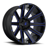 Fuel D644 CONTRA GLOSS BLACK BLUE TINTED CLEAR 24x14 6x135/6x139.7 Wheels | Offset: -75 | Backspace: 10.45 | Bore: 106.1