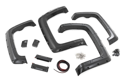 Fender Flares | Defender | 6'7" &amp; 8' Bed | G7J Rainforest Green | Chevy Silverado 1500 (14-18)