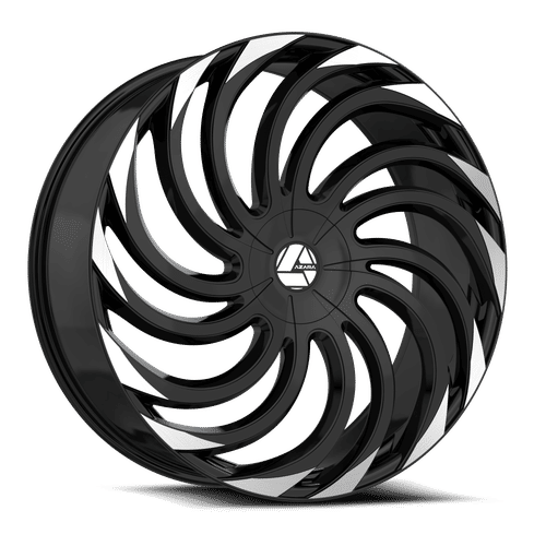 AZARA AZA-534BM Gloss Black Machined 24x9 6x135/6x139.7 Wheels | Offset: 22 | Backspace: 5.75 | Bore: 87.1
